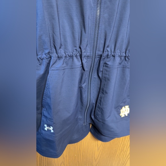 Notre Dame Women Size Small Fighting Irish Under Armour Jacket Navy - Picture 3 of 7